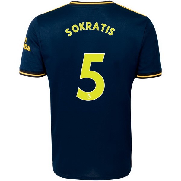 Trikot Arsenal NO.5 Sokratis Ausweich 2019-20 Blau Fussballtrikots Günstig